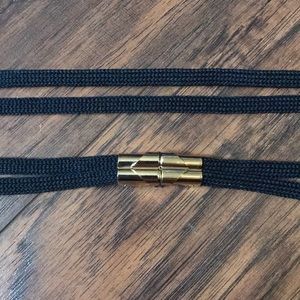 GOIN 2 MKT SOON Vintage 80s adjustable cord belt rope gold
